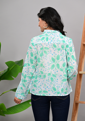 Gallery Walk – Oversized Abstract Print Rayon Slub Maxi