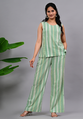 Morning Mint – Relaxed Cotton Linen Co-ord Set