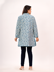 BLOCK PRINT QUILTED COAT