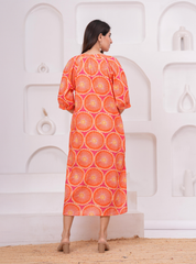 SUNBURST MIDI DRESS
