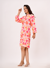 CORAL BLOOM DRESS
