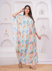 TROPICAL BLOOM KAFTAN