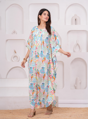 TROPICAL BLOOM KAFTAN