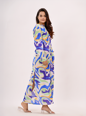 OCEAN WAVE MAXI DRESS