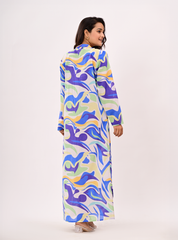 OCEAN WAVE MAXI DRESS