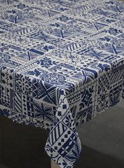 GLOBAL INDIGO TABLE CLOTH