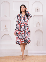 GEO CHIC SHIRT DRESS