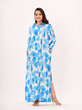 BLUE MIRAGE SHIRT DRESS