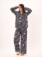 GRAPHIC FLOW PAJAMA SET