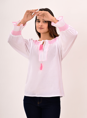 WHITE RESORT BLOUSE