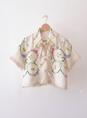 BLOOM TIE-UP SHIRT