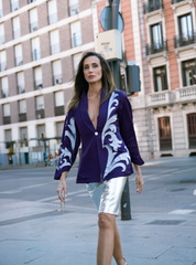 EMBROIDERED KIMONO-STYLE BLAZER