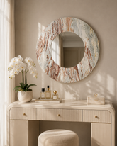 Blush Marble Halo Mirror