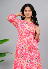 Everyday Abstract – Women’s Moss Crepe Midi Dress