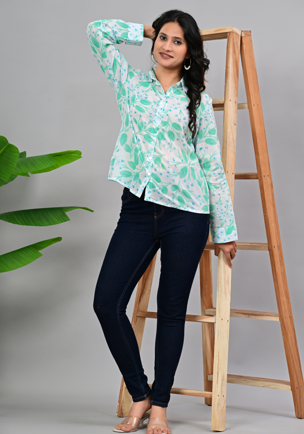 Gallery Walk – Oversized Abstract Print Rayon Slub Maxi