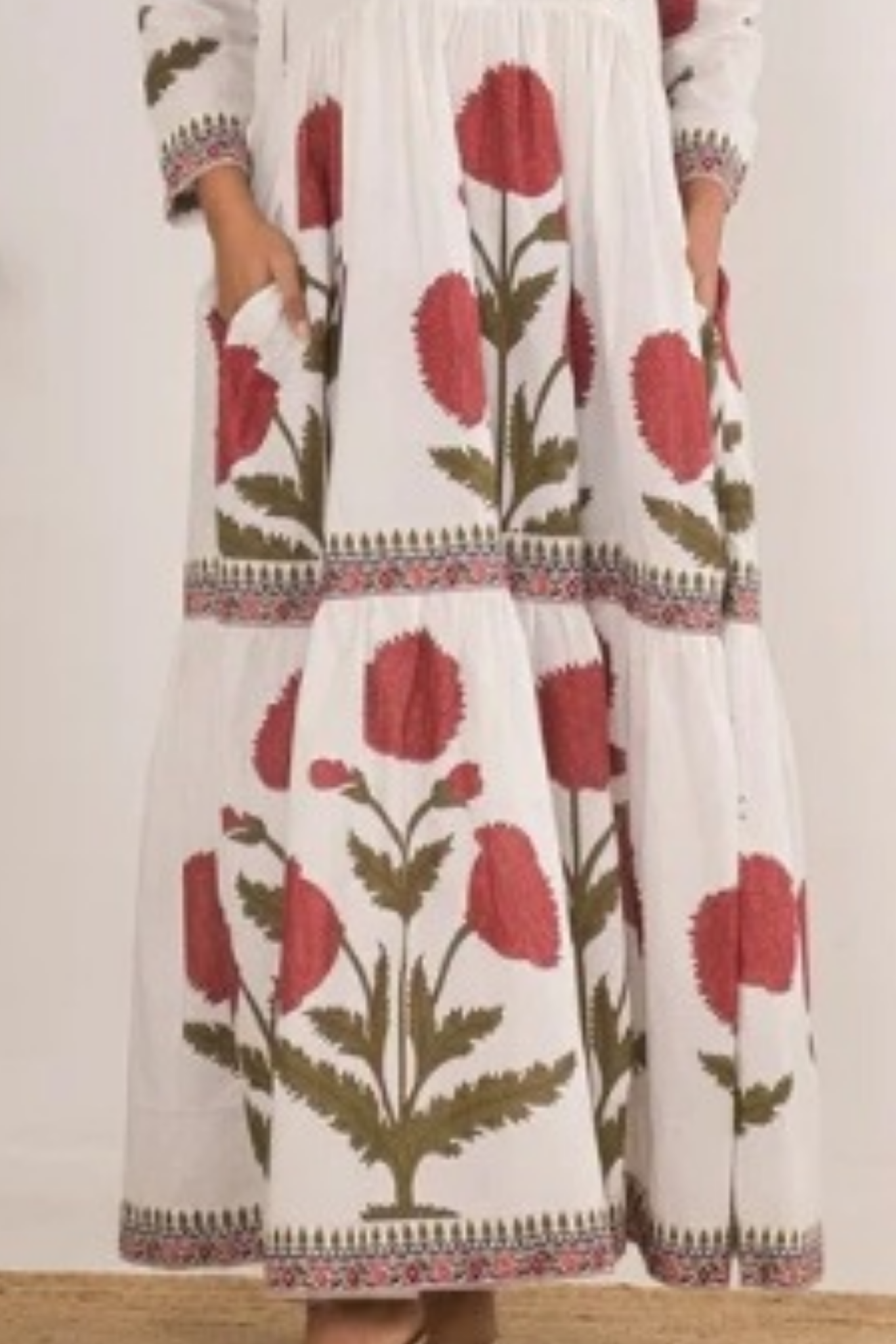 PRINTED COTTON MAXI