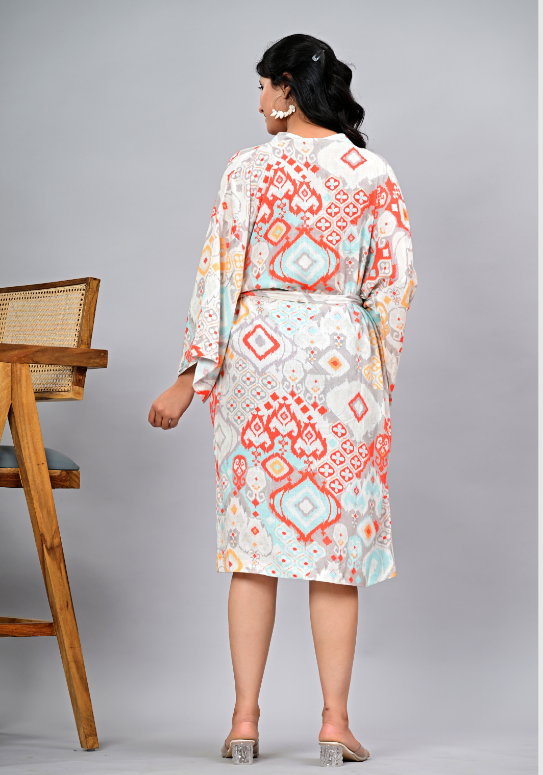 Desert Mosaic – Rayon Slub Wrap Style Dress