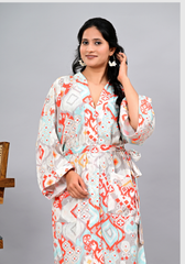 Desert Mosaic – Rayon Slub Wrap Style Dress