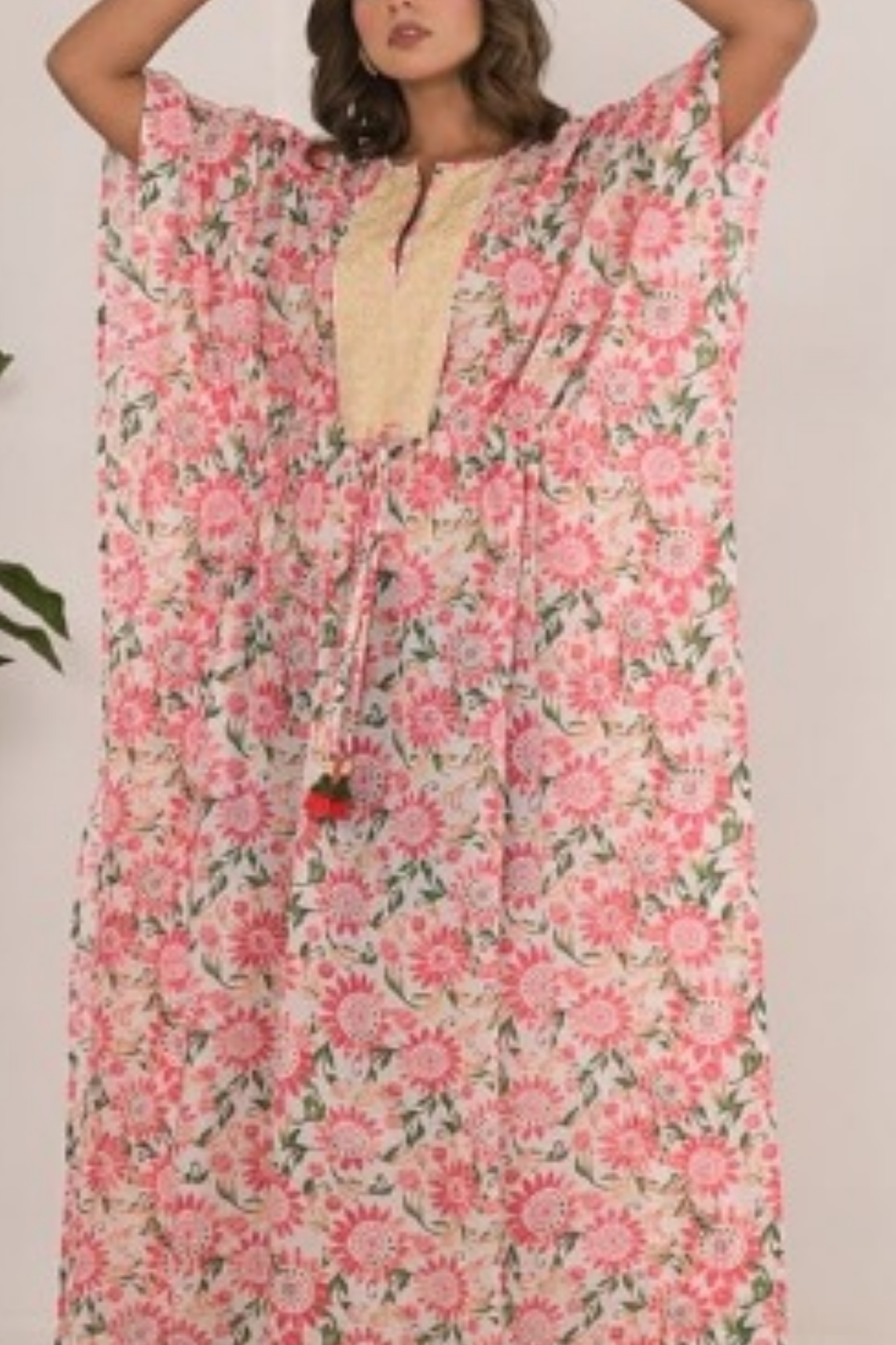 FLORAL MAXI KAFTAN