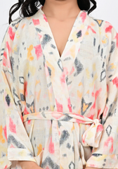Muted Muse – Rayon Slub Wrap Style Dress