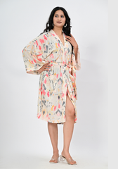 Muted Muse – Rayon Slub Wrap Style Dress