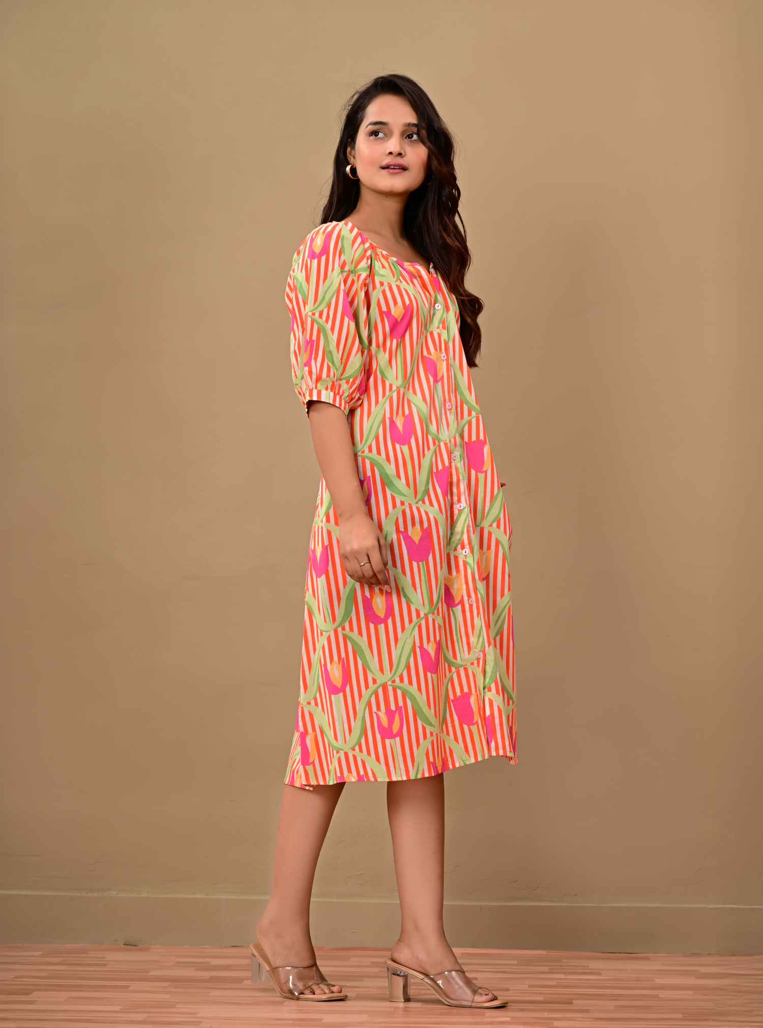 SUNSET STRIPES DRESS