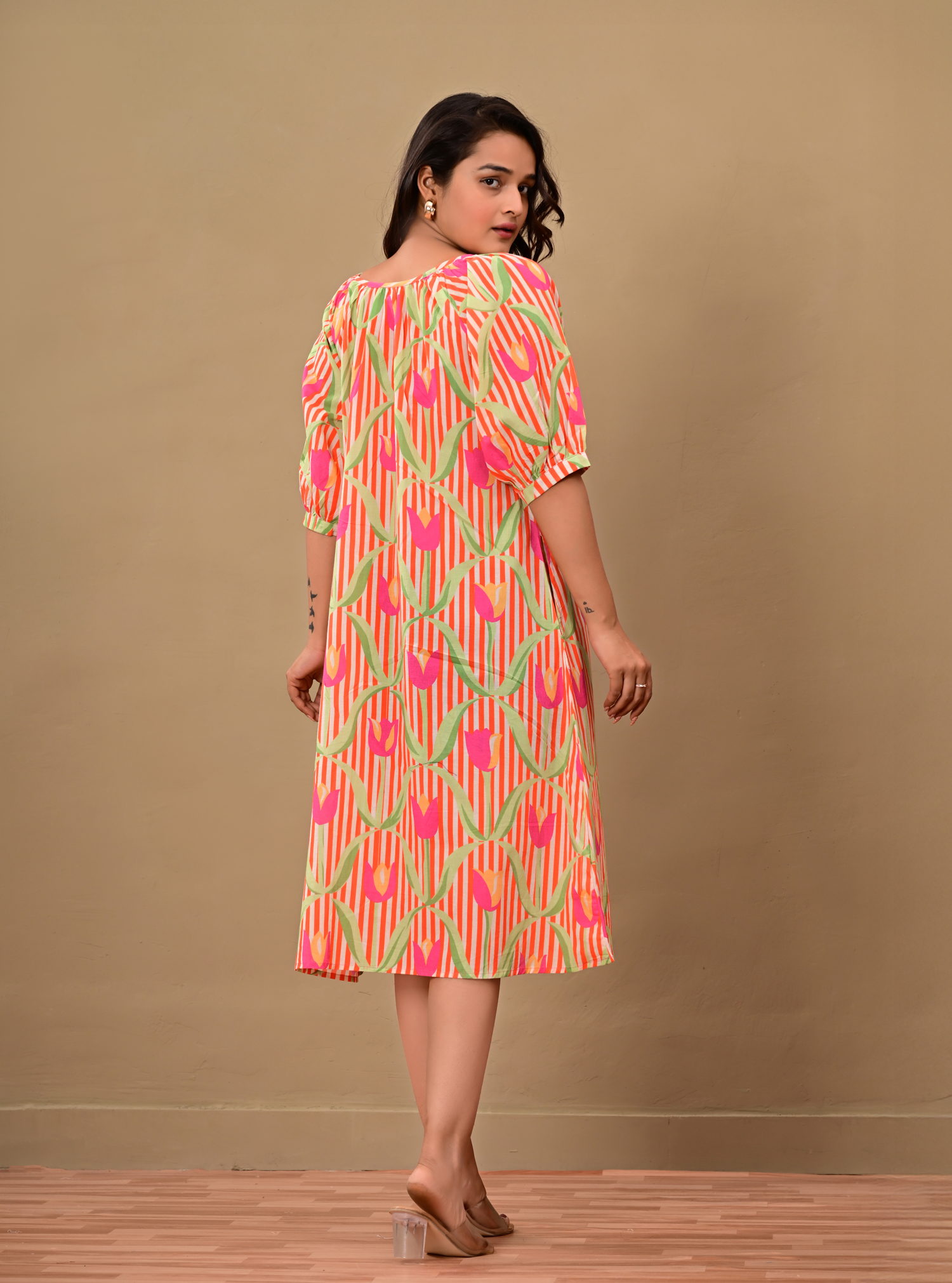 SUNSET STRIPES DRESS