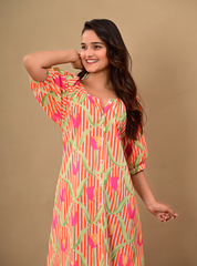 SUNSET STRIPES DRESS