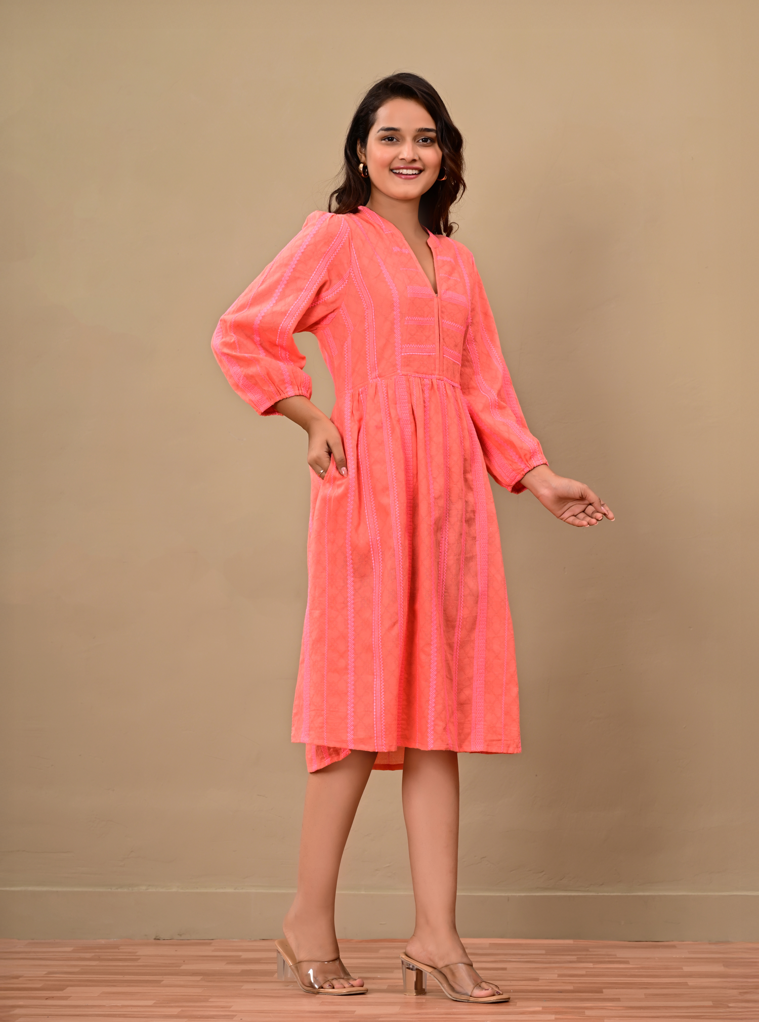 CORAL CHARM DRESS