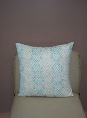 AQUA DIAMOND CUSHION COVER WITH FILLER