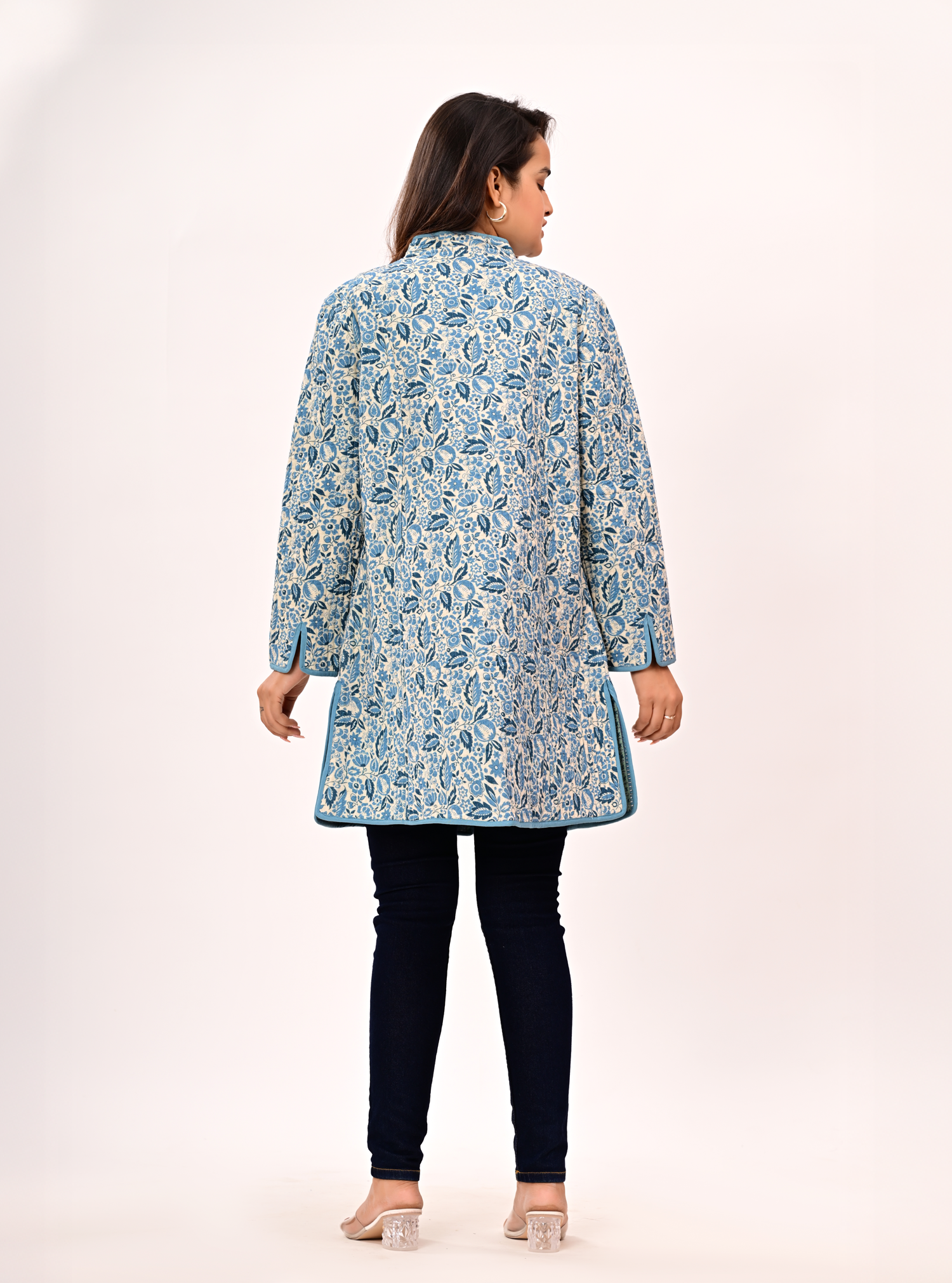 BLOCK PRINT QUILTED COAT