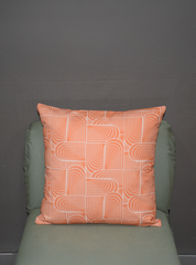 RETRO ARC CUSHION COVER WITH FILLER