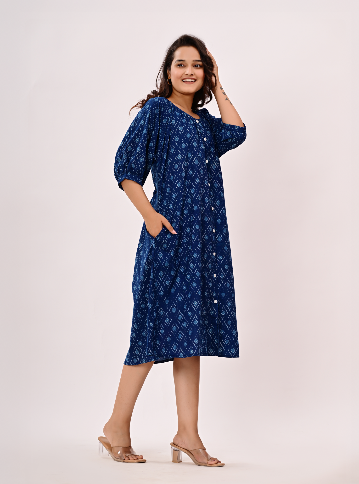 INDIGO BLOOM DRESS
