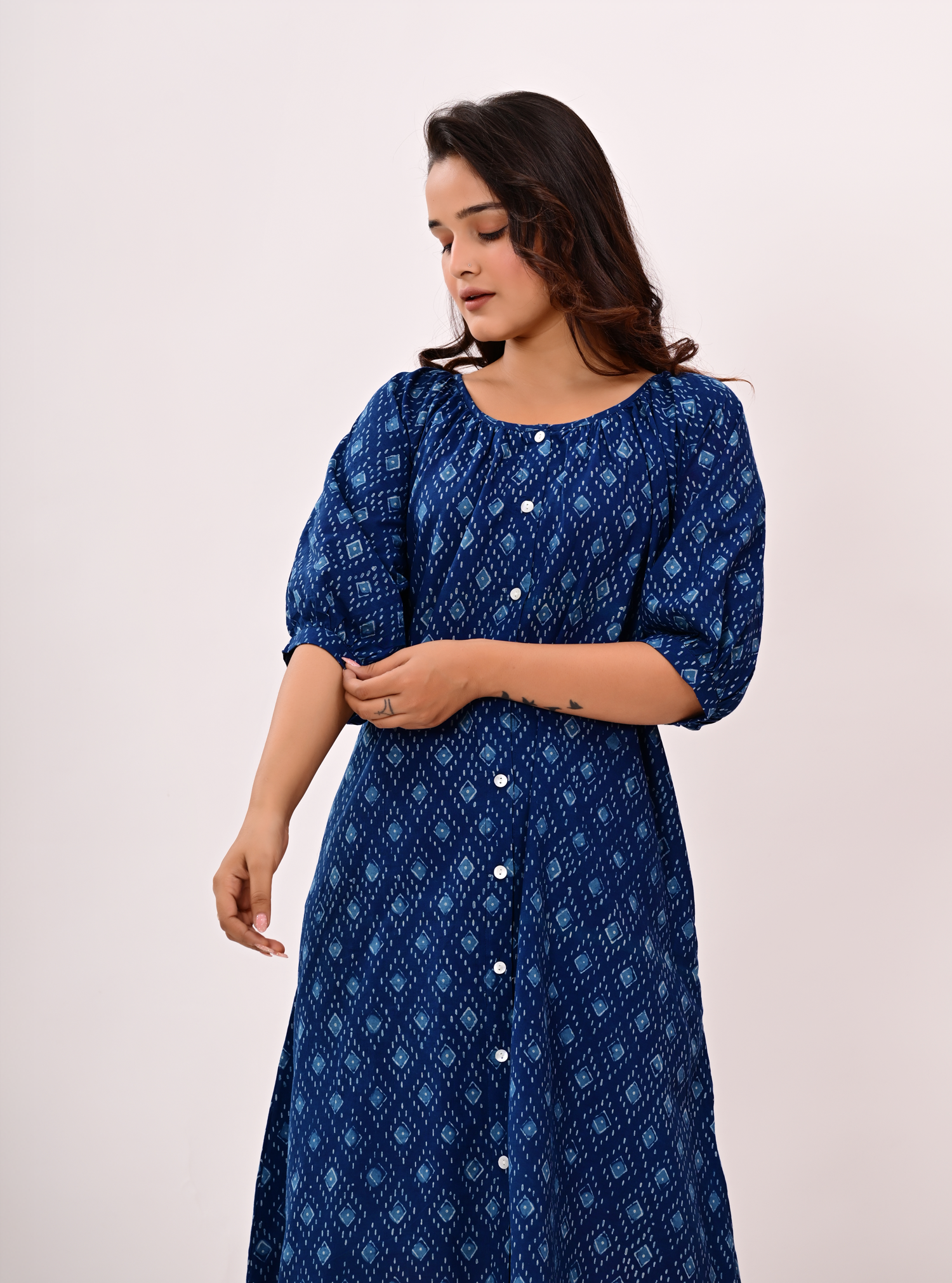 INDIGO BLOOM DRESS