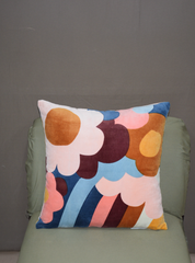 COLOR BLOOM CUSHION COVER WITH FILLER