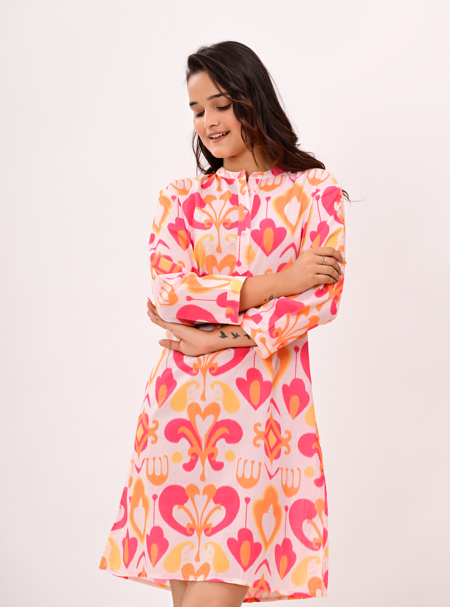 CORAL BLOOM DRESS