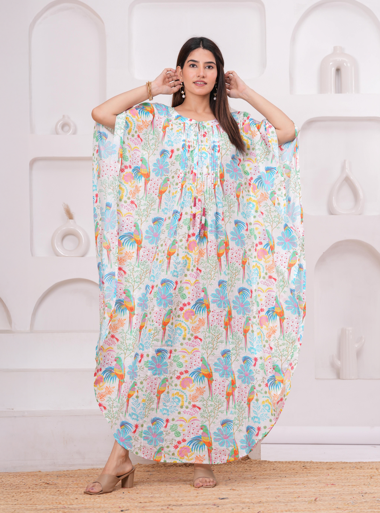 TROPICAL BLOOM KAFTAN