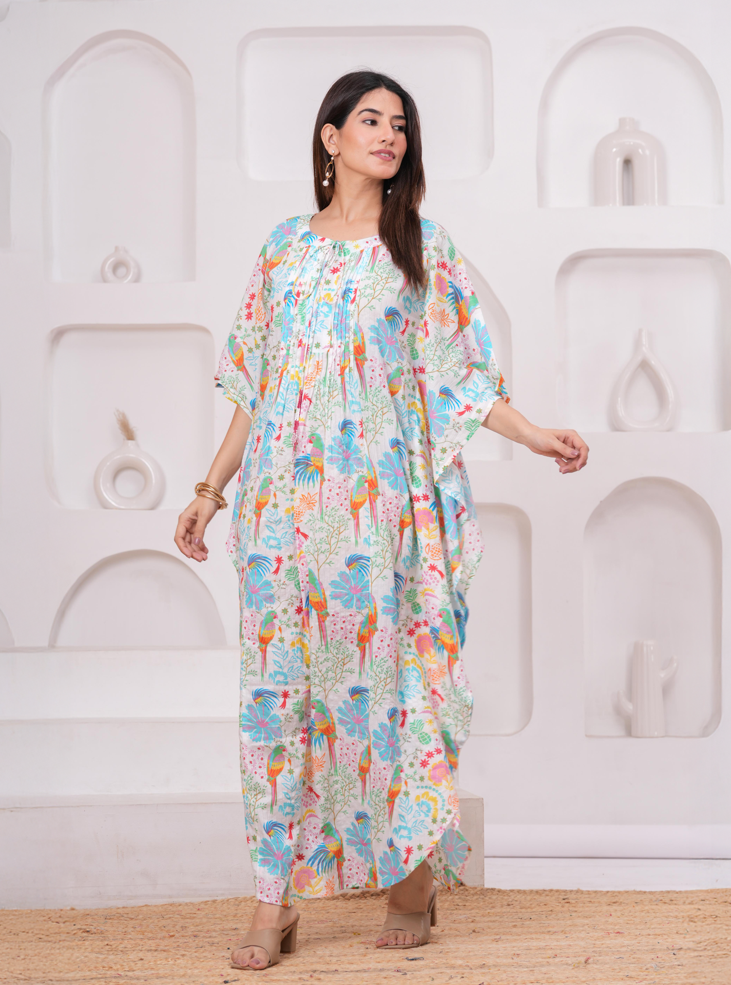 TROPICAL BLOOM KAFTAN