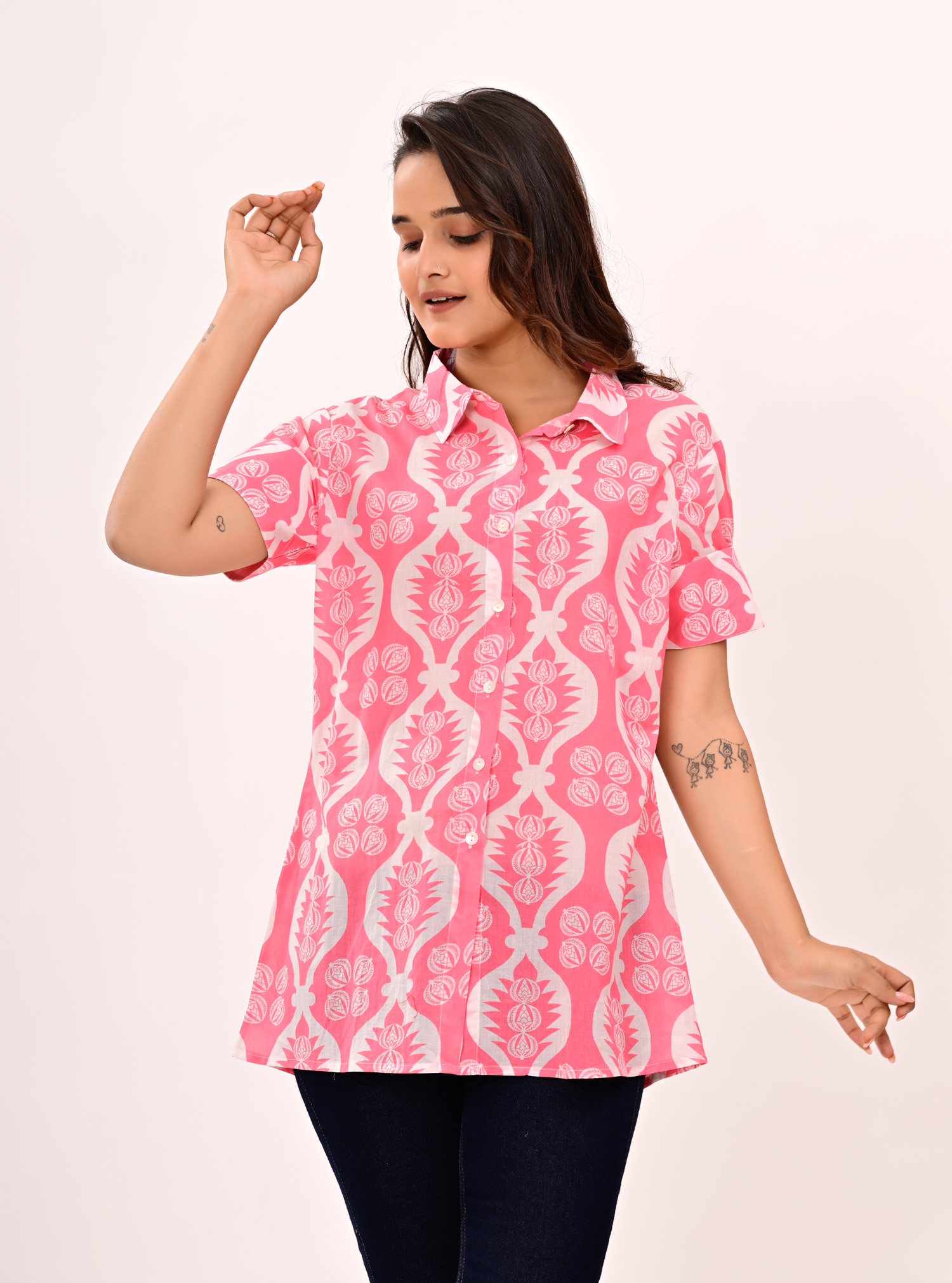 PINK TUNIC SHIRT