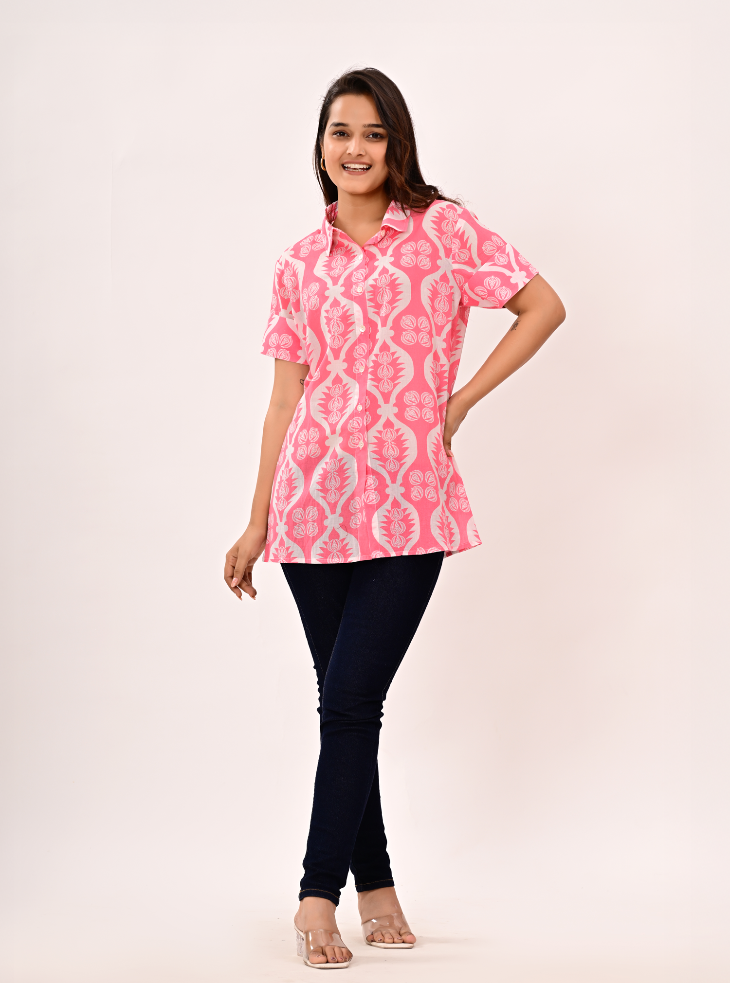 PINK TUNIC SHIRT