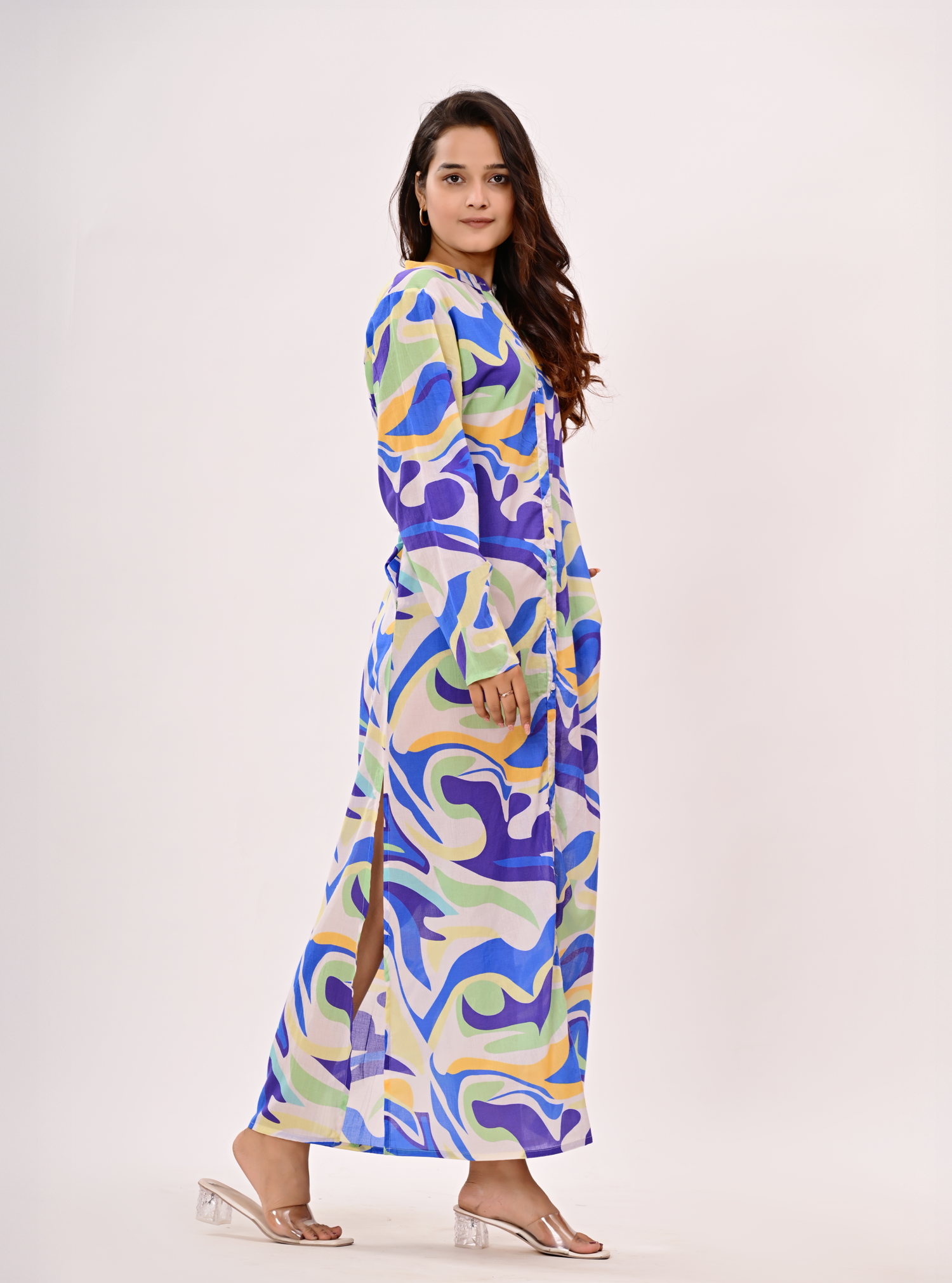 OCEAN WAVE MAXI DRESS