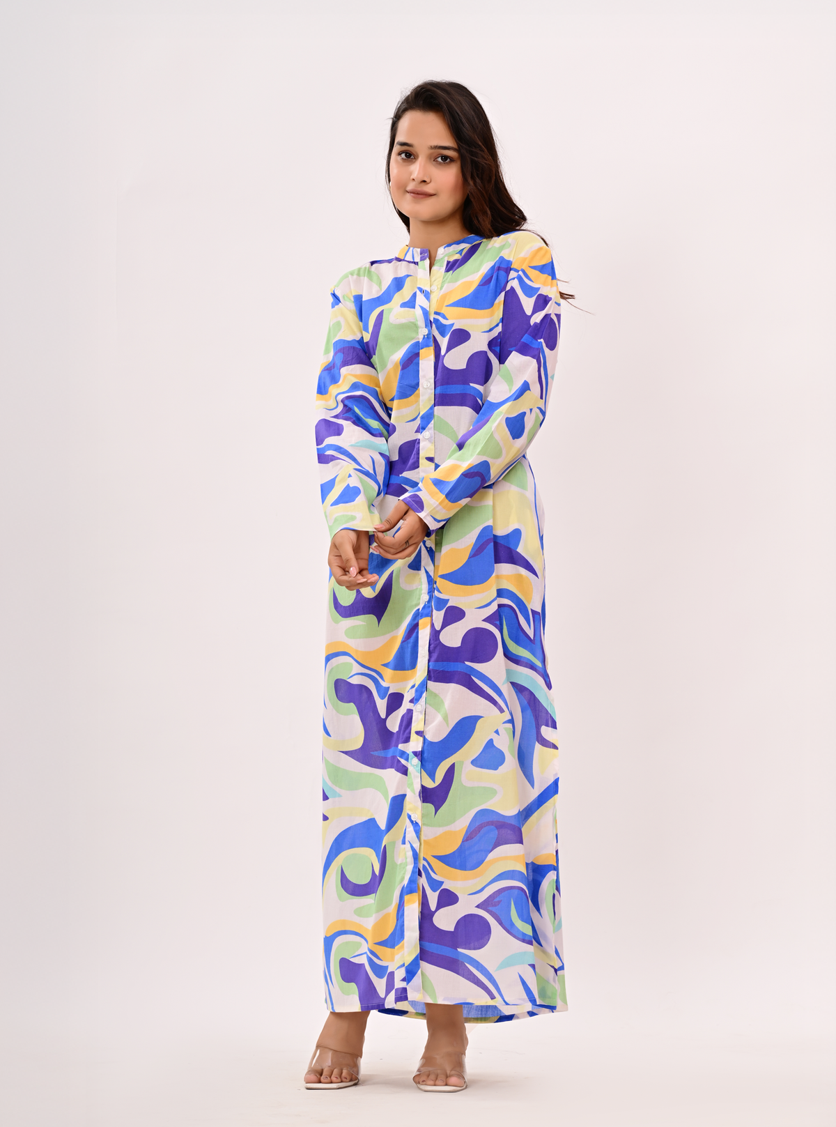 OCEAN WAVE MAXI DRESS