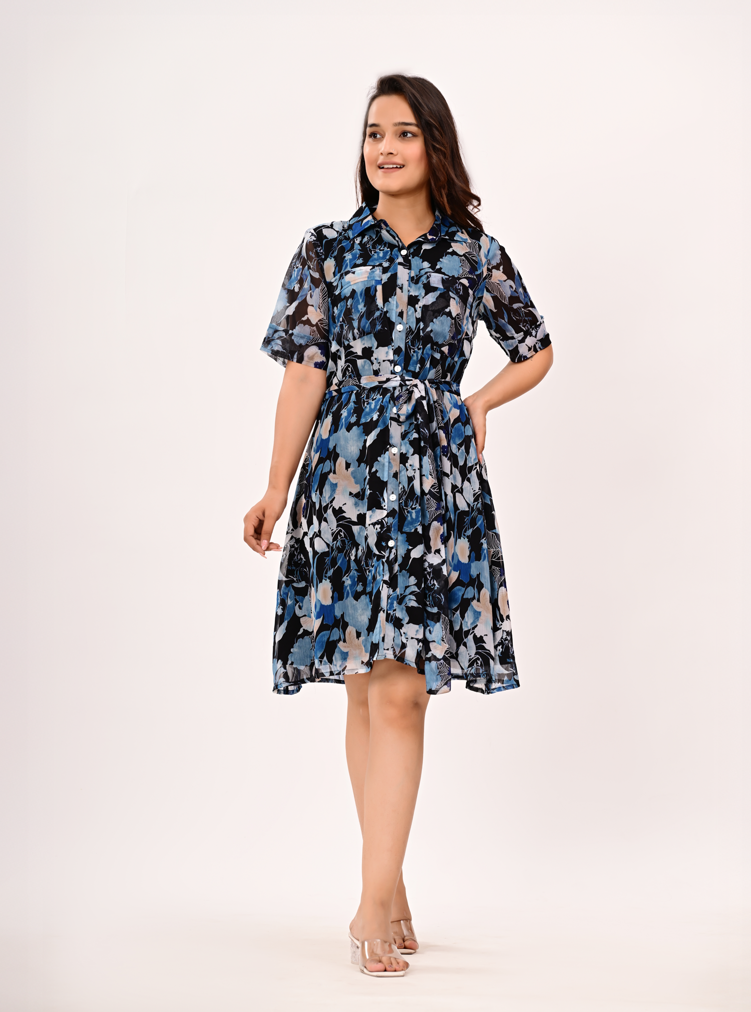 MIDNIGHT BLOOM DRESS