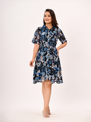 MIDNIGHT BLOOM DRESS
