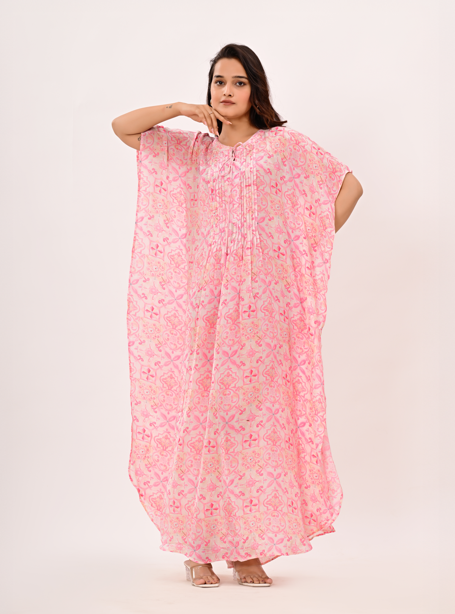 BLUSH BLOOM KAFTAN