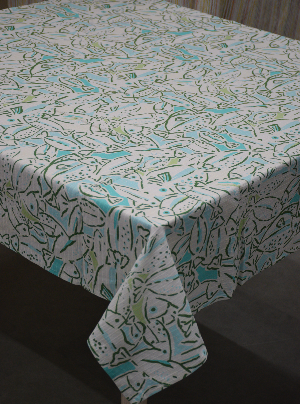 AQUA FISH TABLE CLOTH