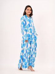 BLUE MIRAGE SHIRT DRESS