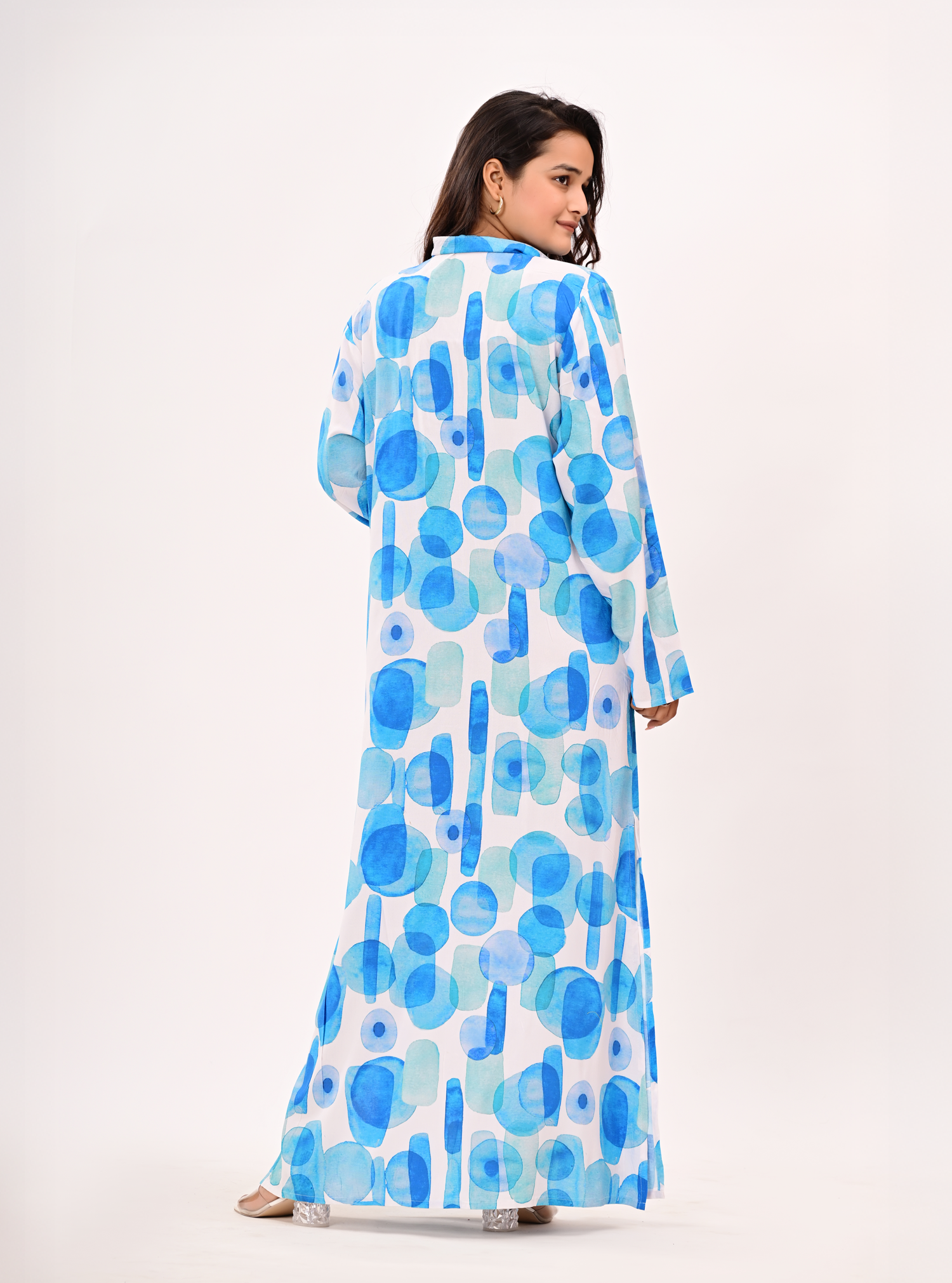 BLUE MIRAGE SHIRT DRESS