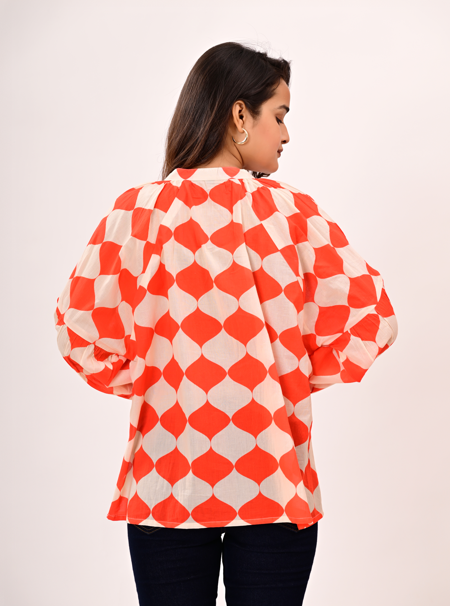BOX CHECK BLOUSE