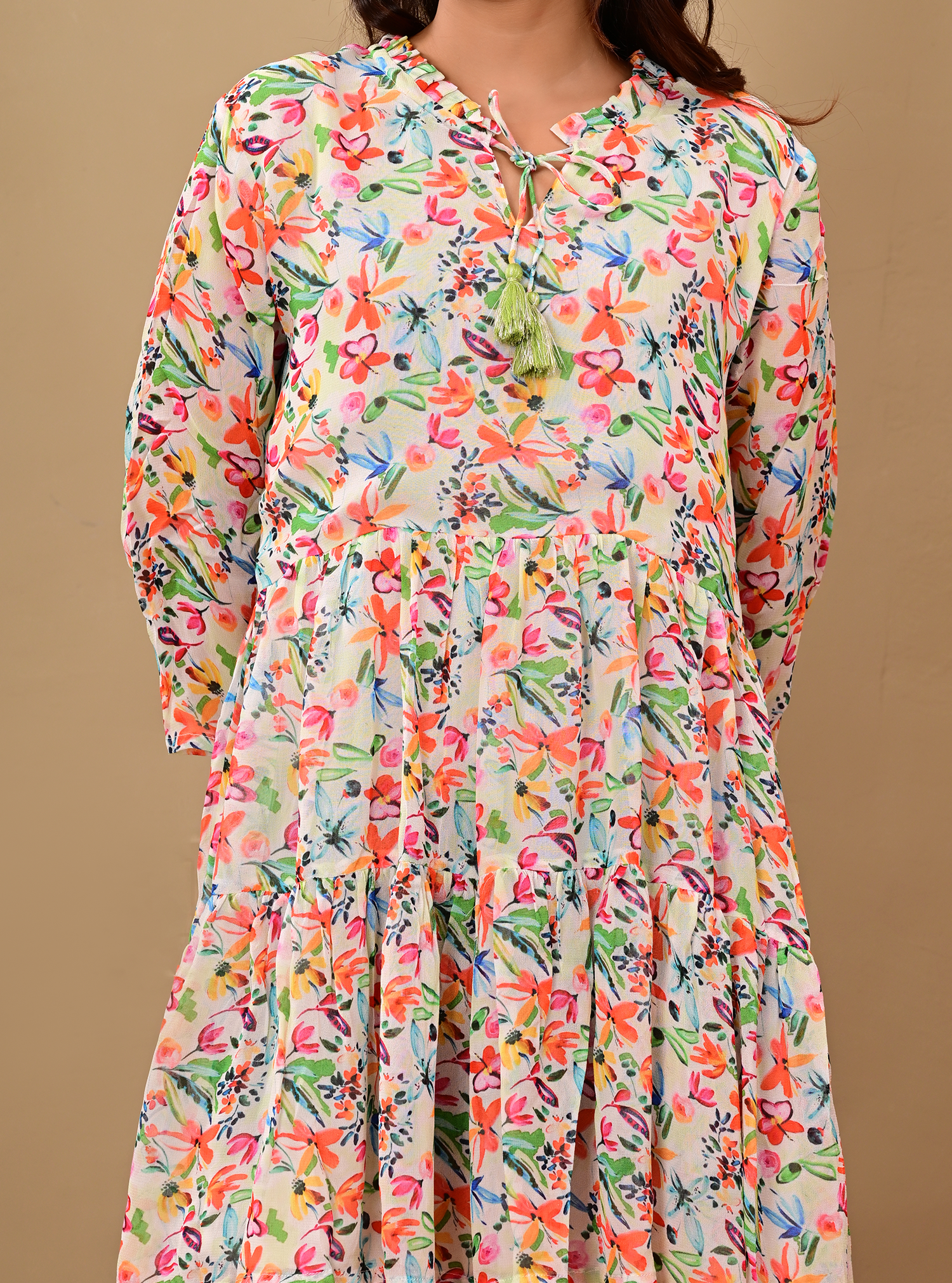 TROPICAL BLOOM MINI DRESS